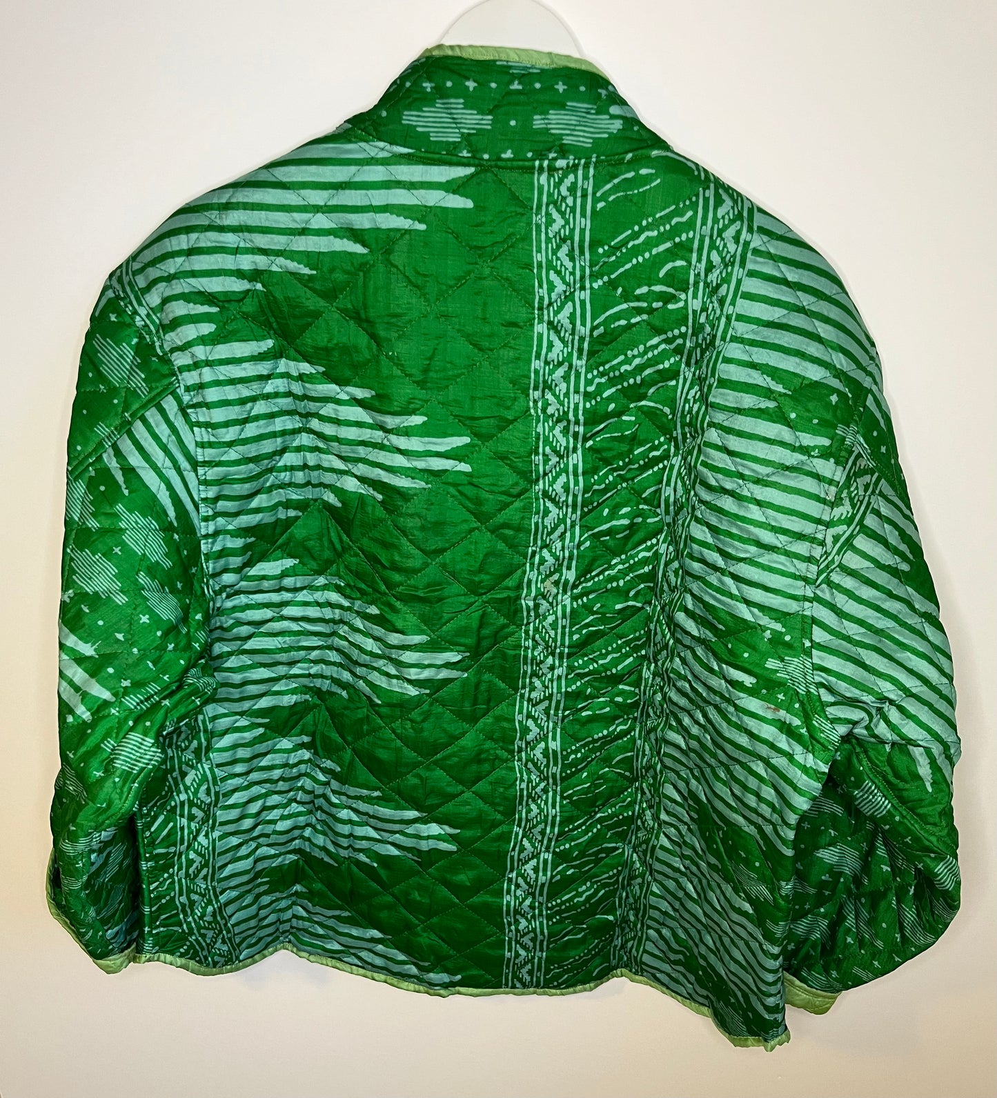 VESTE EN SOIE REVERSIBLE FORME BOMBERS