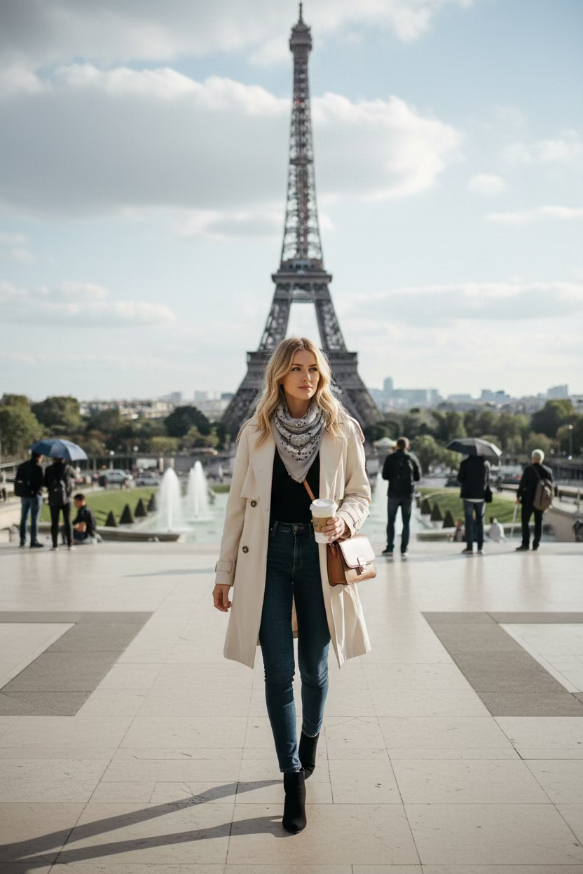 Carre  bandana gris clair