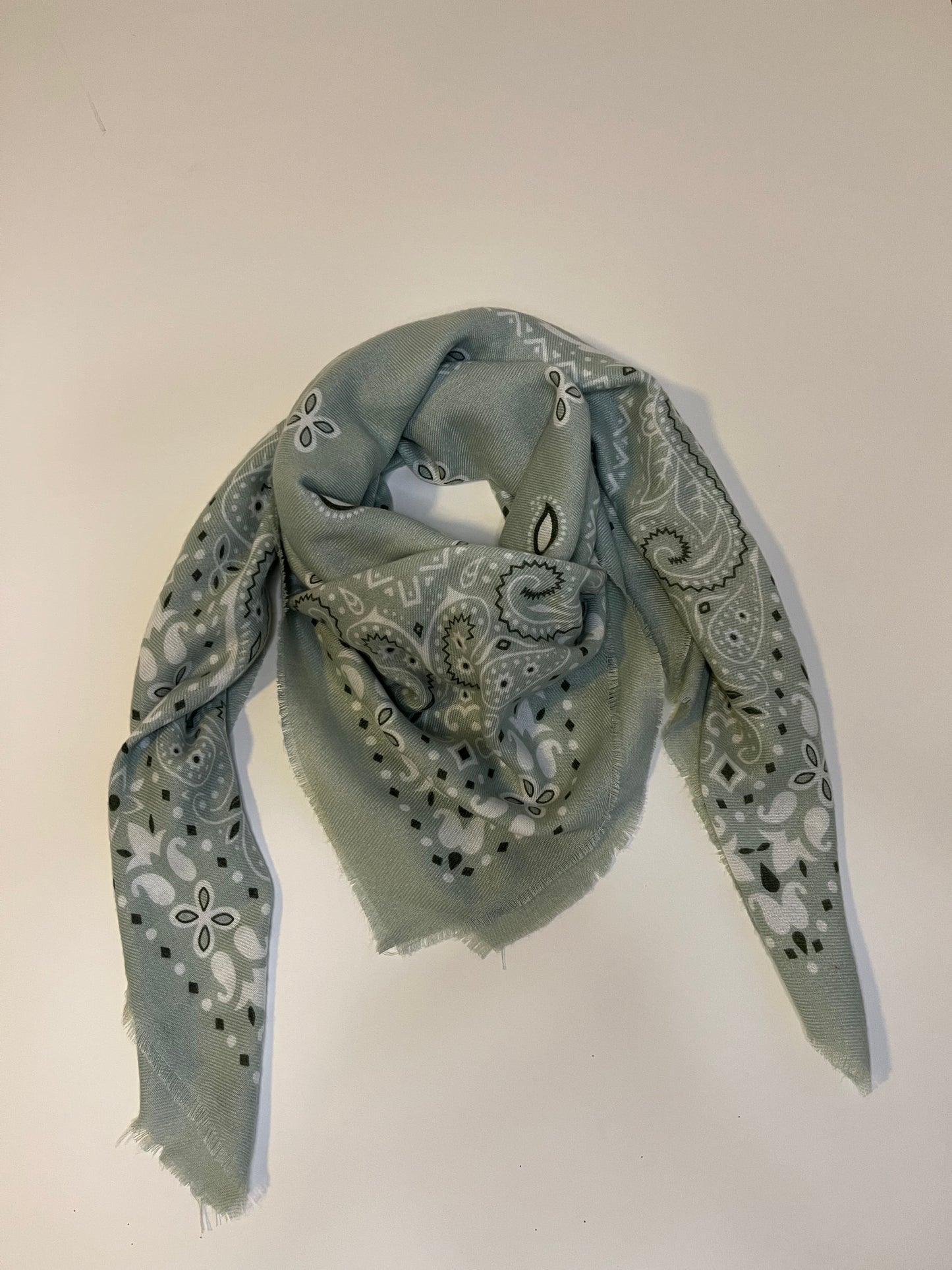 Carre bandana vert d'eau