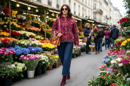 Veste en velour reversible forme bombers